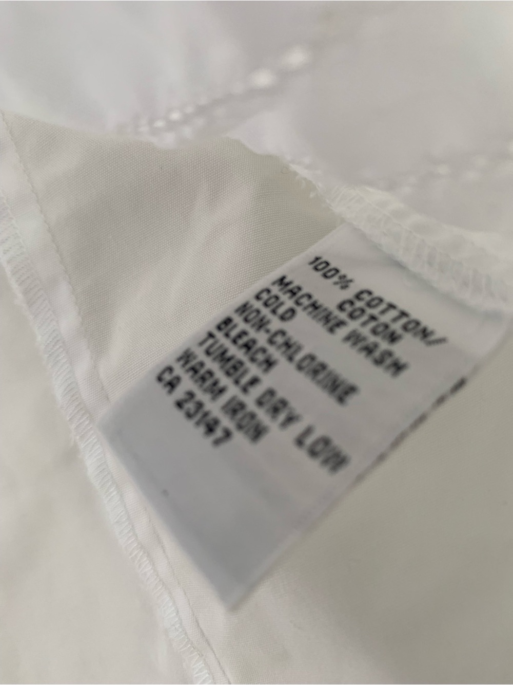 Talbots Classic White Textured Long-Sleeve Pleated Shirt - Picture 5 of 8